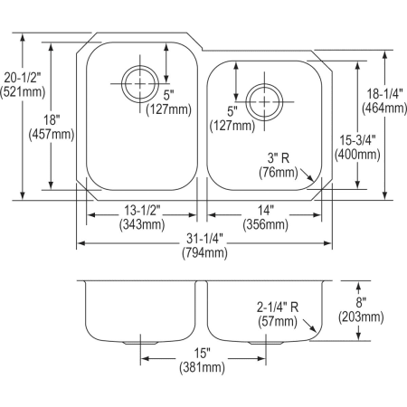 Elkay-EGUH3120R-Specification Image