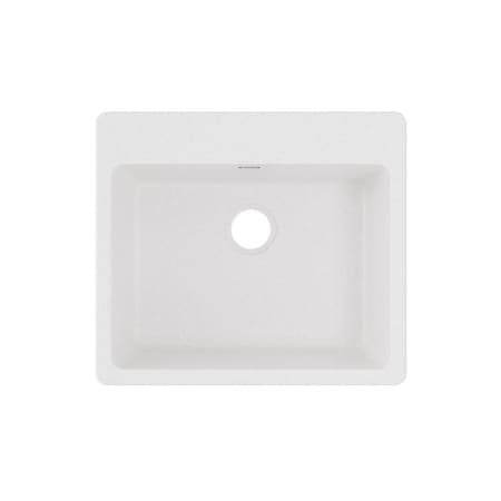 Elkay Quartz Classic 25" Undermount Single Basin Quartz Composite Kitchen Sink White