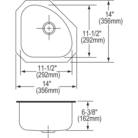 Elkay-ELUH1111DBG-Specification Image