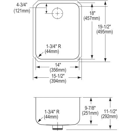 Elkay-ELUH141810PD-Specification Image