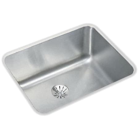 Elkay Lustertone 20-1/2" Undermount Single Basin Stainless Steel Kitchen Sink with Basket Strainer Stainless Steel