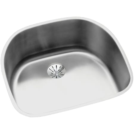 Elkay Lustertone 23-5/8" Undermount Single Basin Stainless Steel Kitchen Sink with Basket Strainer Stainless Steel