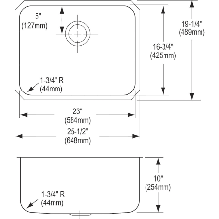 Elkay-ELUH2317EK-Specification Image