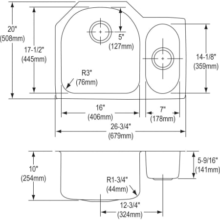 Elkay-ELUH272010RDBG-Specification Image