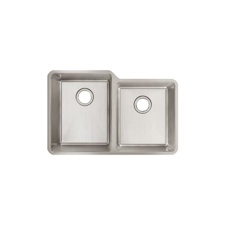 Elkay Lustertone Iconix 31-1/4" Undermount Double Basin Stainless Steel Kitchen Sink with Right Small Basin Stainless Steel