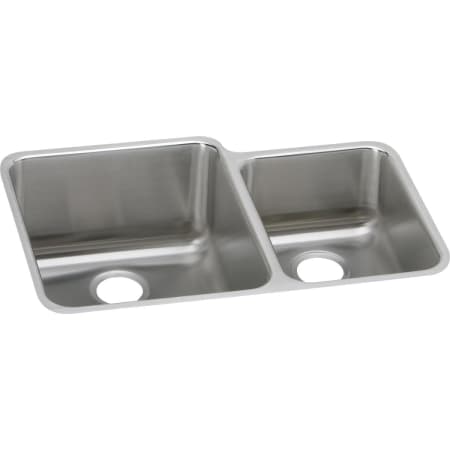 Elkay Gourmet Stainless Steel 30-3/4" x 21'' Undermount Double Basin Kitchen Sink with Left Primary Bowl and 9-7/8" Depth Stainless Steel