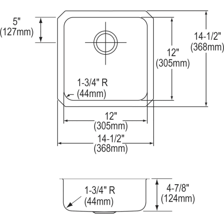 Elkay-ELUHAD121250-Specification Image
