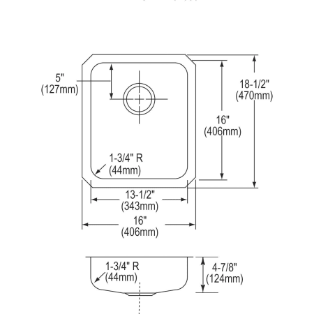 Elkay-ELUHAD131650-Specification Image