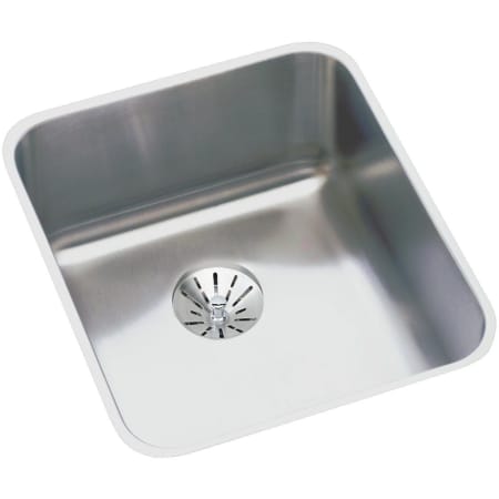 Elkay Lustertone 16" Undermount Single Basin Stainless Steel Kitchen Sink with Basket Strainer Stainless Steel