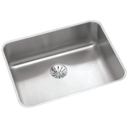 Elkay Lustertone 23-1/2" Undermount Single Basin Stainless Steel Kitchen Sink with Basket Strainer Stainless Steel