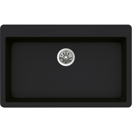 Elkay Quartz Luxe 33" Drop In Single Basin Quartz Composite Kitchen Sink Caviar