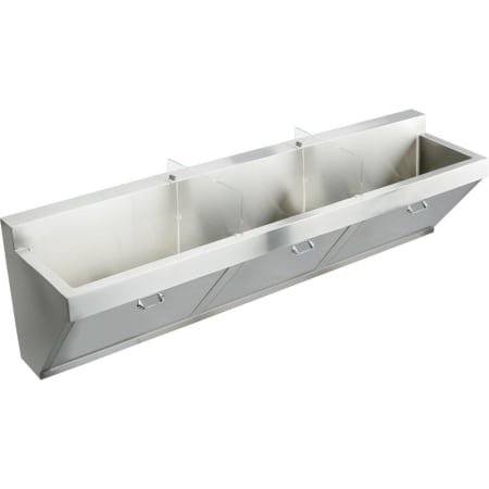 Elkay 60" Single Basin Wall Mounted Stainless Steel Utility Sink 0 Faucet Holes