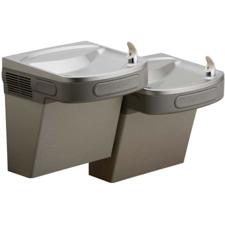 Elkay ADA Non-Refrigerated Wall Mount Versatile Bi-Level Barrier Free Drinking Fountain Light Gray Granite