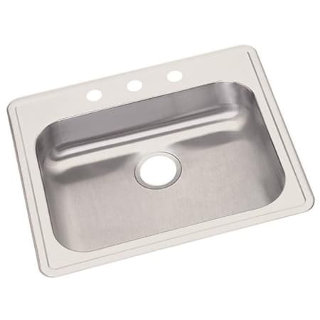 Elkay Dayton 25" Drop In Single Basin Stainless Steel Kitchen Sink 1 Faucet Hole
