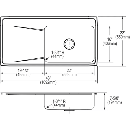 Elkay-ILR4322R-Specification Image