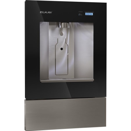 Elkay Liv Recessed Bottle Filling Station with Hands Free Operation and Filter Midnight