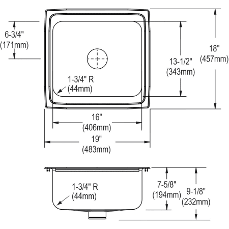 Elkay-LFR1918PD-Specification Image