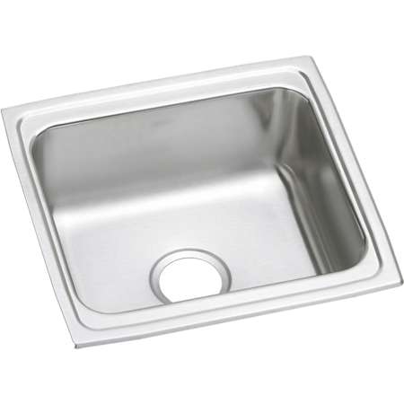 Elkay Gourmet 19" Single Basin Drop In Stainless Steel Kitchen Sink Stainless Steel