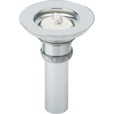 Elkay 3-1/2" Drain Opening with Flange and Rubber Stopper Chrome Plated