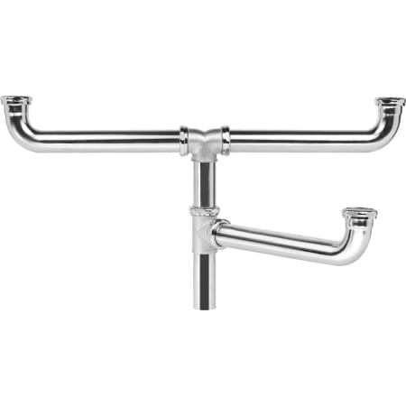Elkay Triple Bowl Drain Fitting with Offset Center Drain Chrome Plated