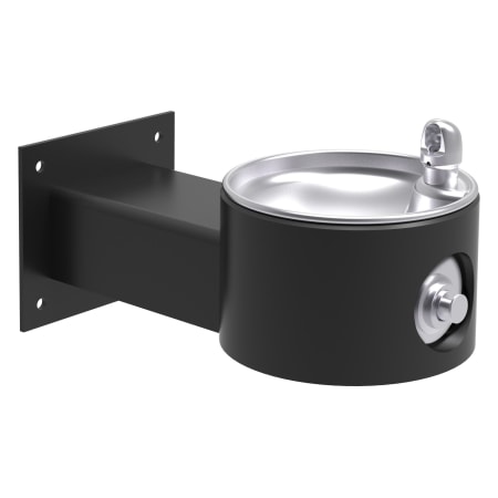 Elkay 14" Outdoor Wall Mounted Single Drinking Station with Freeze Protection - Vandal Resistant Bubbler Black