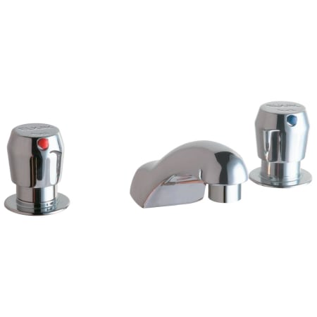 Elkay 0.25 GPM Widespread Bathroom Faucet with Push Button Handles Chrome