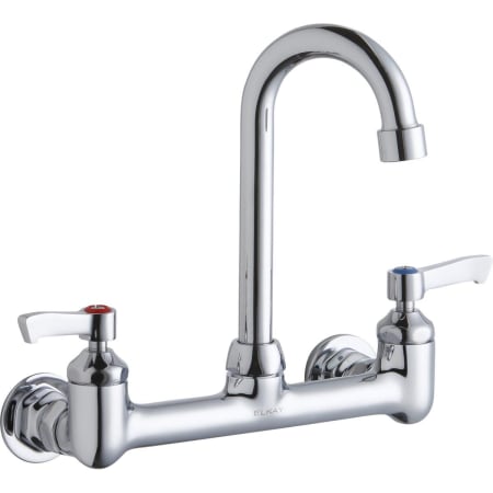 Elkay 1.5 GPM Wall Mounted Double Handle Laundry Faucet with Metal Handles Chrome