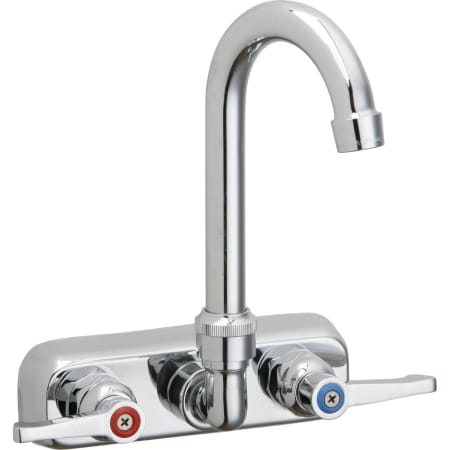 Elkay 2.2 GPM Wall Mounted Double Handle Utility Faucet with Metal Handles Chrome