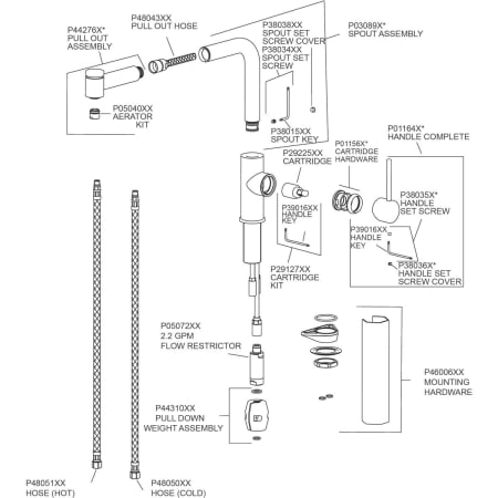 Elkay-LKHA3042-Exploded Parts View