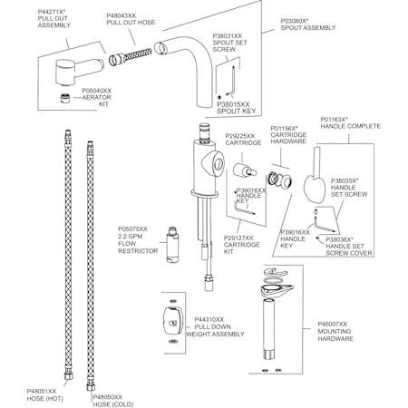 Elkay-LKMY1041-Exploded Parts View
