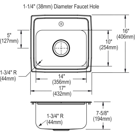 Elkay-LR1716SC-Specification Image