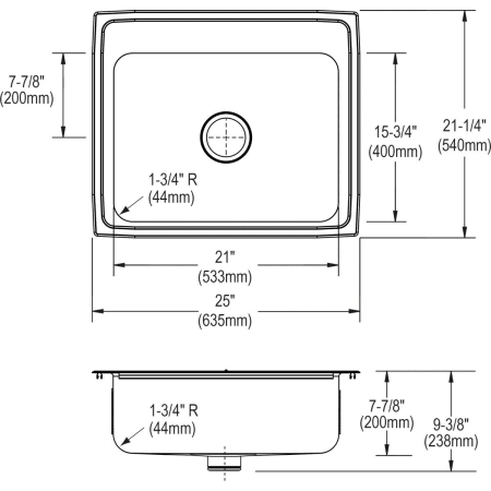 Elkay-LR2521PD-Specification Image