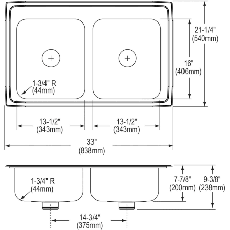 Elkay-LR3321PD-Specification Image