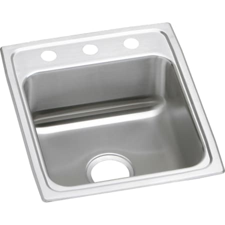 Elkay Lustertone 17" Drop In Single Basin Stainless Steel Bar Sink 1 Faucet Hole