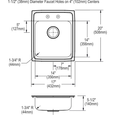 Elkay-LRAD172055SC-Specification Image