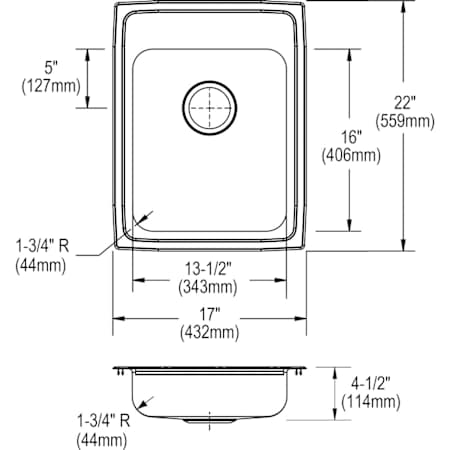 Elkay-LRAD172245-Specification Image