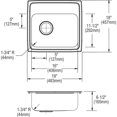 Elkay-LRAD191865L-Specification Image