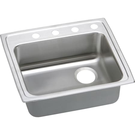 Elkay Gourmet 22" Single Basin 18-Gauge Stainless Steel Kitchen Sink for Drop In Installations with SoundGuard Technology 1 Faucet Hole
