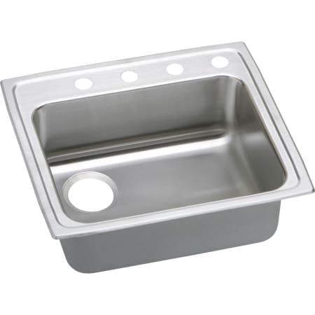 Elkay Gourmet 25" Single Basin Drop In Stainless Steel Kitchen Sink 3 Faucet Holes