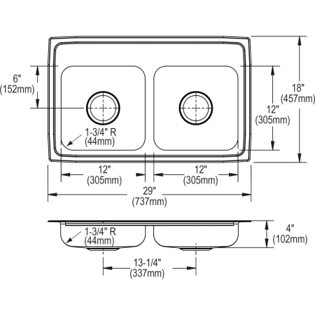 Elkay-LRAD291840-Specification Image