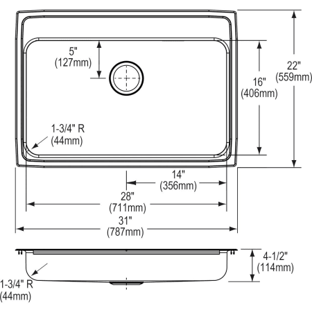 Elkay-LRAD312245-Specification Image