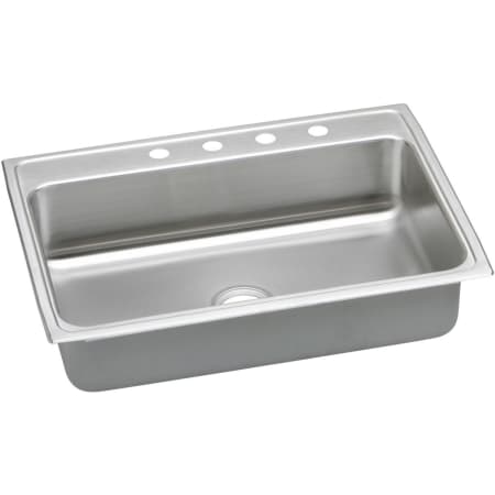 Elkay Gourmet 31" Single Basin Drop In Stainless Steel Kitchen Sink 2 Faucet Holes (Middle Right)
