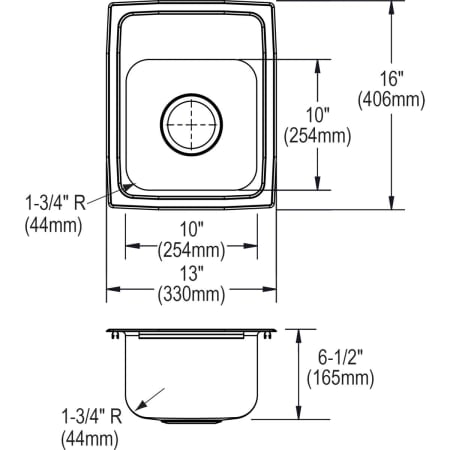 Elkay-LRADQ131665-Specification Image