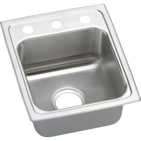 Elkay Gourmet 15" Single Basin Drop In Stainless Steel Kitchen Sink 1 Faucet Hole