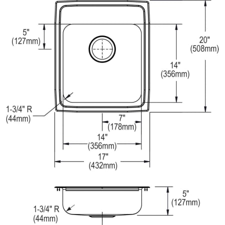 Elkay-LRADQ172050-Specification Image