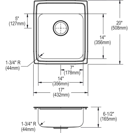 Elkay-LRADQ172065-Specification Image