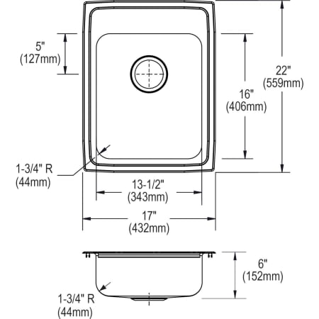 Elkay-LRADQ172260-Specification Image