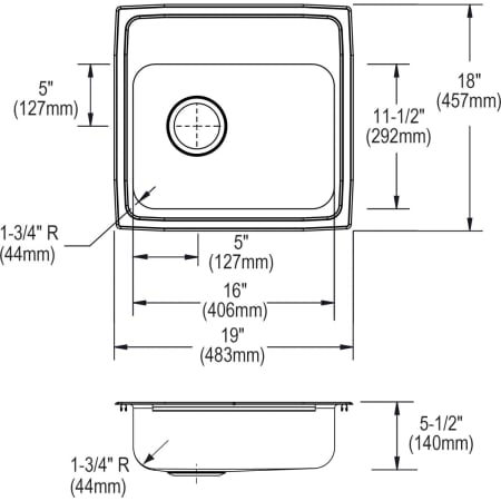 Elkay-LRADQ191855L-Specification Image