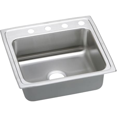 Elkay Gourmet 22" Single Basin Drop In Stainless Steel Kitchen Sink 1 Faucet Hole