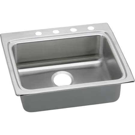 Elkay Gourmet 25" Single Basin Drop In Stainless Steel Kitchen Sink 1 Faucet Hole